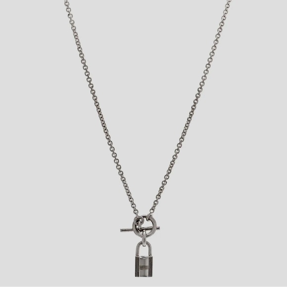 HERMES KELLY LOCK PENDANT NECKLACE - Picture 3 of 3